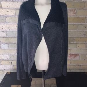 Sherpa Collared Fleece Jacket